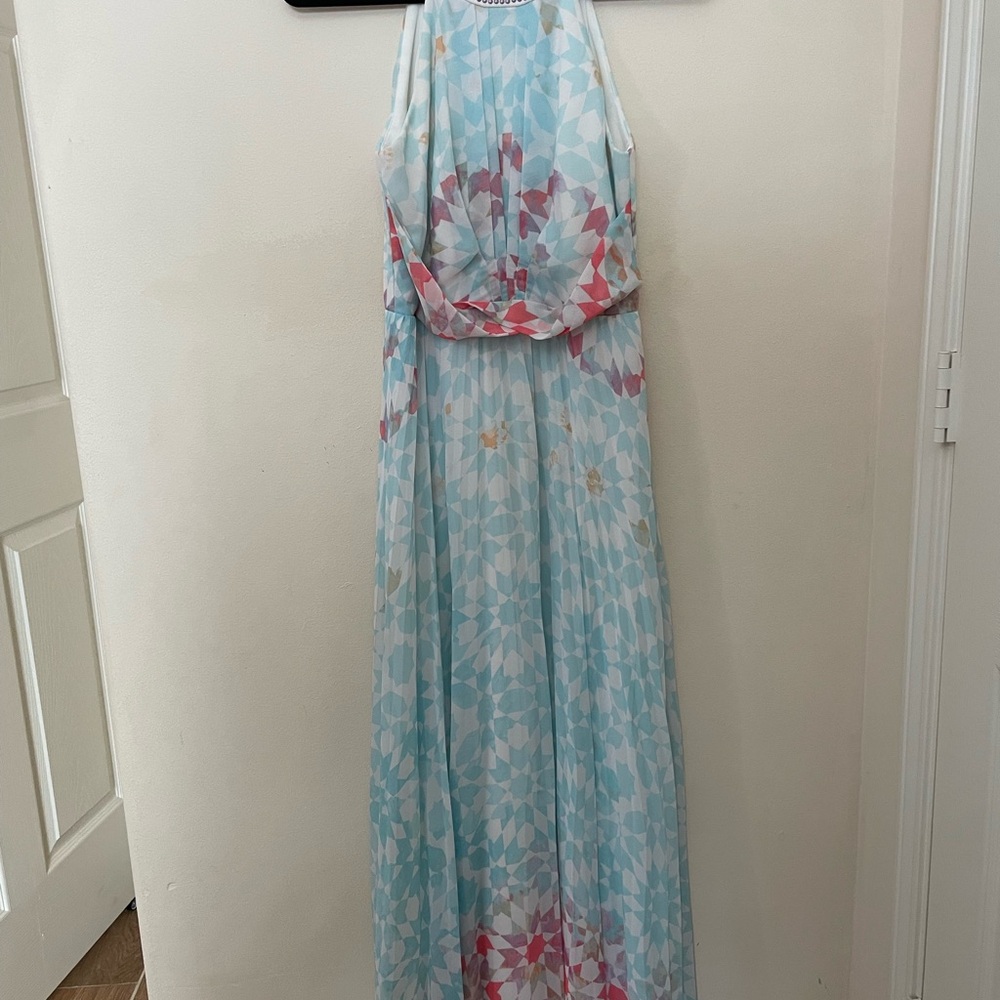 Floral Halter Maxi Dress
